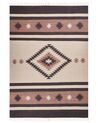 Dywan bawełniany kilim 200 x 300 cm beżowo-brązowy ARAGATS_869840