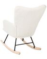 Boucle Rocking Chair White OULU_855481