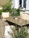 Set de terrasse table et 2 fauteuils en rotin beige PONZA_813126