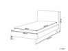 Łóżko welurowe 90 x 200 cm różowe FITOU_875799