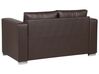 2 Seater Leather Sofa Brown HELSINKI_740869