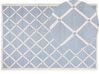 Teppich hellblau 160 x 230 cm marokkanisches Muster Kurzflor DALI_802986