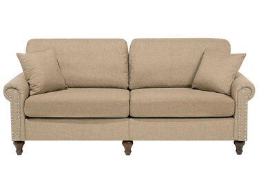 3-istuttava sohva kangas hiekanruskea OTRA II
