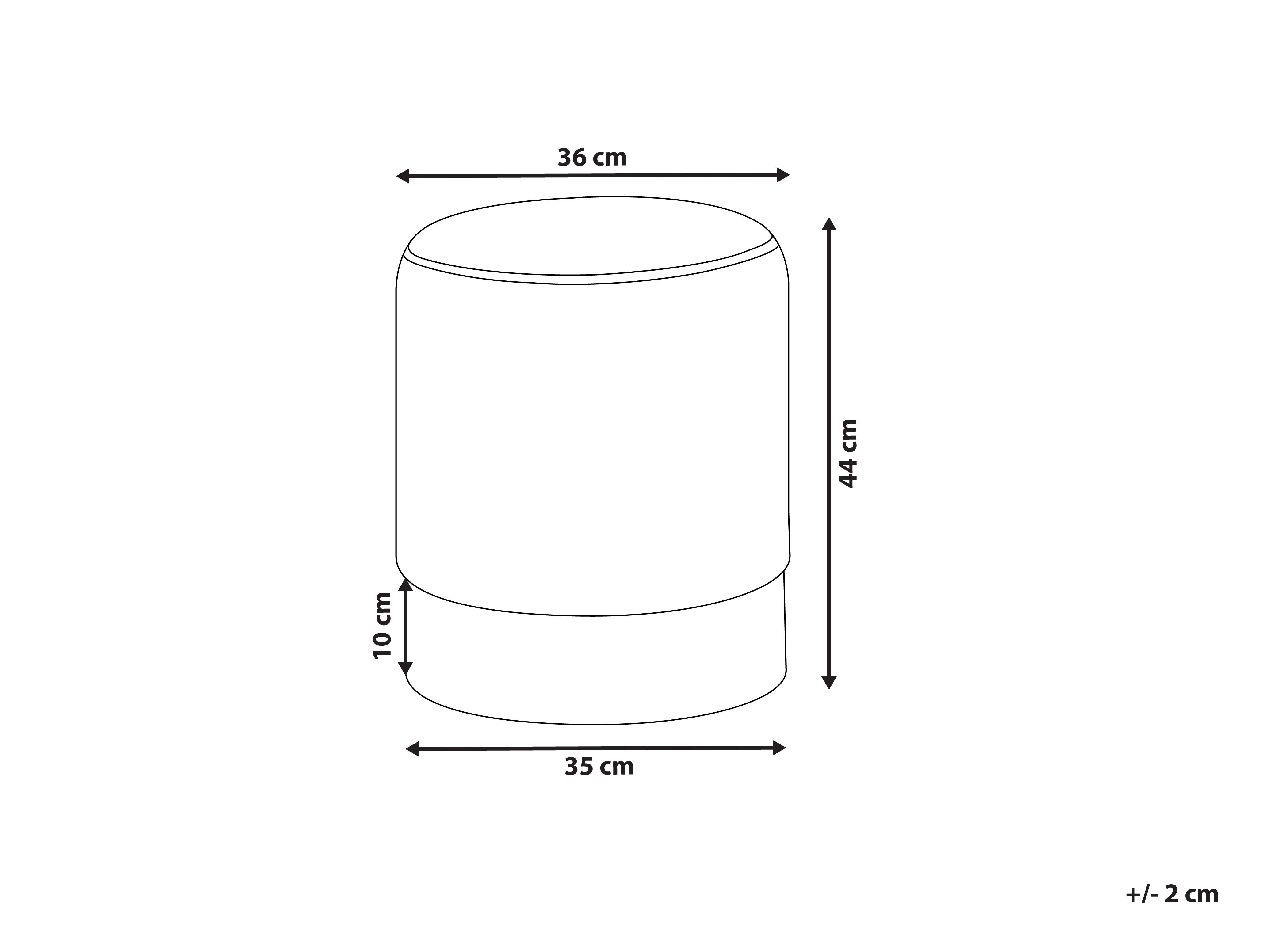 Puf welurowy rózowy BRIGITTE