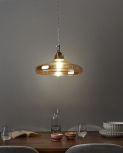 Riippuvalaisin lasi vaalea ALIKOS