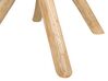 Mesa auxiliar de madera de teca clara ⌀ 50 cm THORSBY_737095