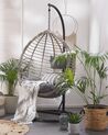 PE Rattan Hanging Chair with Stand Grey TOLLO_763792