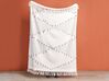 Cotton Blanket 130 x 170 cm Light Beige and Black ULUYOL_864065