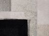 Teppich grau-beige 160 x 230 cm Leder KORFEZ_689393