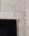 Teppich Leder grau-beige 160 x 230 cm Patchwork Kurzflor KORFEZ_689393