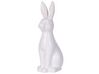Figurine décorative lapin en céramique blanc 39 cm PAIMPOL_798625
