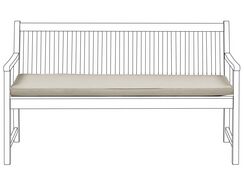 Pehmuste puutarhapenkkiin 152 x 54 cm Beige VIVARA