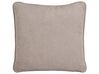 Fabric Chaise Lounge Taupe CHARMES_894597