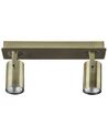 2 Light Spotlight Metal Bar Brass KLIP_828486