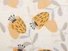 Lot de 2 coussins à motif de fleurs jaune et beige 45 x 45 cm ABUTILON_838020