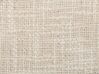 Dekokissen abstraktes Muster Baumwolle beige / schwarz 45 x 45 cm 2er Set FUCHSIA_840372