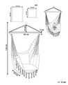Cotton Hanging Hammock Chair Grey BONEA_821539
