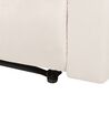 Poltrona reclinabile elettricamente velluto bianco crema VERDAL_904845