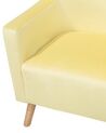 Velvet Wingback Chair Yellow ONEIDA_698266