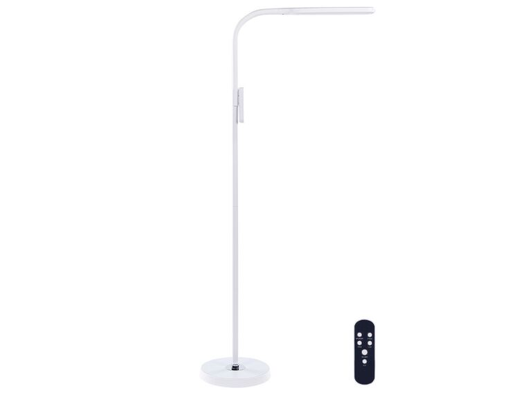 LED Floor Lamp with Remote Control White ARIES_855358