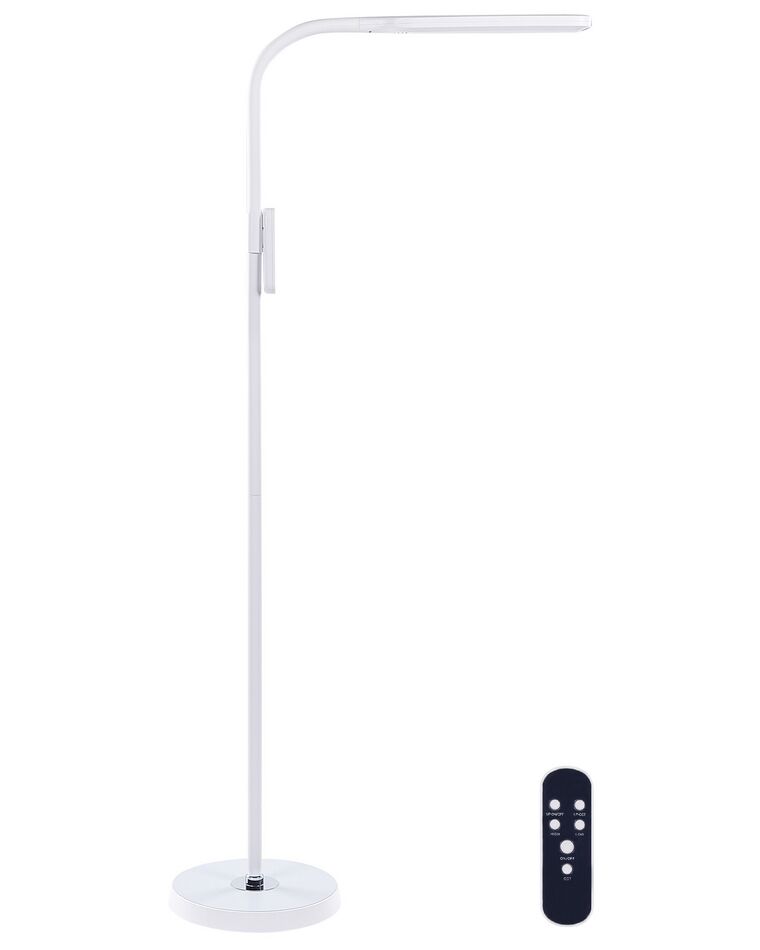 Lampadaire blanc à LED avec télécommande ARIES_855358