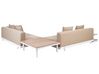5 Seater Sofa Set with Coffee Tables Beige MISSANELLO_910485