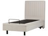 Fabric EU Single Adjustable Bed Beige DUKE II_910517