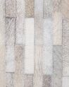 Tappeto pelle marrone e grigio 140 x 200 cm SINNELI_743101