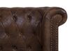 Lit double 160 x 200 cm en simili-cuir marron CAVAILLON_727092