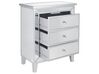 3 Drawer Mirrored Chest Silver BREVES_850766