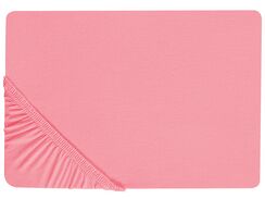 Puuvillalakana muotoonommeltu koralli 180 x 200 cm JANBU Puuvillalakana muotoonommeltu koralli 180 x 200 cm JANBU