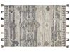 Vlněný kelimový koberec 160 x 230 cm šedý ARATASHEN_860046