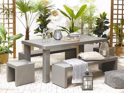 Puutarhasetti betoni 2 penkkiä ja 2 jakkaraa TARANTO