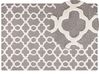 Teppich grau 160 x 230 cm marokkanisches Muster Kurzflor ZILE_802935