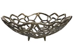 Koristekulho alumiini hopea 37 x 38 cm BABYLON