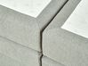 Letto boxspring tessuto grigio chiaro 160 x 200 cm DYNASTY_873537