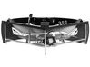Whirlpool Badewanne schwarz Eckmodell mit LED 205  x 150 cm SENADO _780579