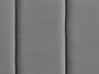 Cama con somier de terciopelo gris 180 x 200 cm VILLETTE_765439