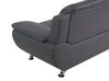 2 Seater Faux Leather Sofa Grey LEIRA_687373