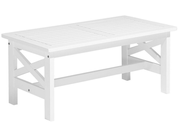 Stôl z agátového dreva 100 x 55 cm biely BALTIC II_804518