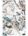 Teppich Baumwolle mehrfarbig 200 x 300 cm Vogelmotiv Kurzflor ARIHA_862828