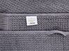 Set of 9 Cotton Terry Towels Grey ATIU_843357