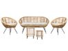 4 Seater Rattan Sofa Set with Side Tables Natural MARATEA/ CESENATICO_878415
