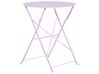 Balkongset av bord och 2 stolar violett FIORI_814893