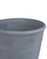 Set of 2 Plant Pots ⌀ 50 cm Grey KATALIMA_860153