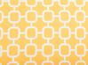 Coussin à motif géométrique jaune 40 x 70 cm ASTAKOS_752280