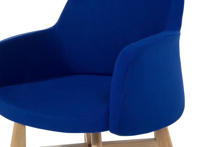 Fabric Armchair Dark Blue YSTAD Beliani.at