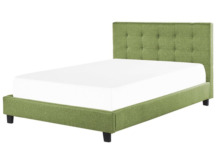 Fabric EU Super King Size Bed Green LA ROCHELLE_833049