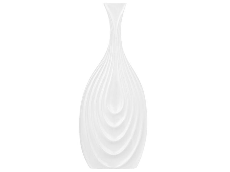 Vaso decorativo ceramica bianco 39 cm THAPSUS_734289