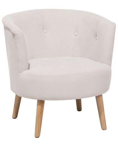 Fabric Tub Chair Off-White ODENZEN